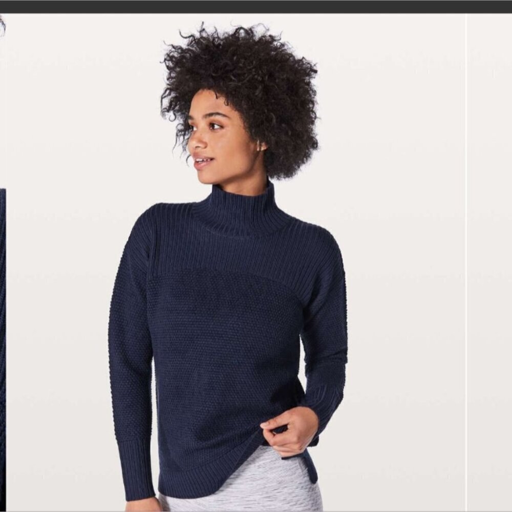 Lulu warm and restore sweater Navy Sweater